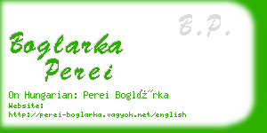 boglarka perei business card